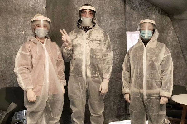 СТУДЕНТЫ РЯЗГМУ РАБОТАЮТ В МОБИЛЬНОМ ПУНКТЕ ТЕСТИРОВАНИЯ НА COVID-19