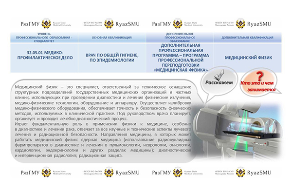МЕДИЦИНСКАЯ ФИЗИКА: НОВАЯ ГРАНЬ МЕДИЦИНЫ В РЯЗГМУ