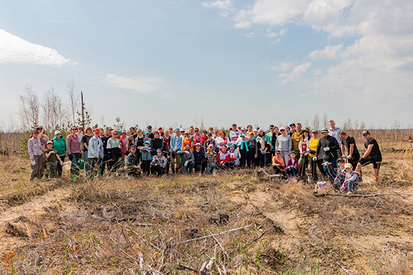 ВОЛОНТЁРЫ РЯЗГМУ ПОСАДИЛИ ЛЕС